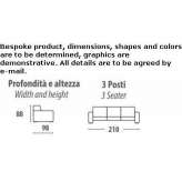 Skórzana sofa 3-osobowa Benllech