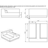 Dwustronna sofa wypoczynkowa QM Foam Snagov