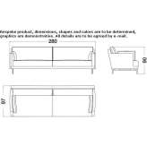 Skórzana sofa 4-osobowa Camoapa