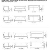 Sofa materiałowa 3-osobowa Ameyugo