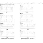 Sofa materiałowa ze zdejmowanym pokrowcem Oirlo