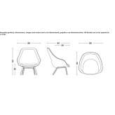 Armchair with armrests Oceano