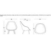 Armchair with armrests Oceano