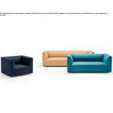 Fabric armchair with armrests Shabla