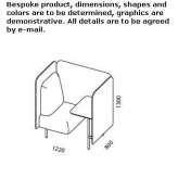 Sound-absorbing stand Inirida