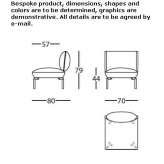Fabric armchair Skreia