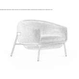 Fabric armchair with armrests Trodena