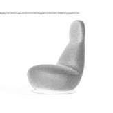 Upholstered swivel armchair Czlopa