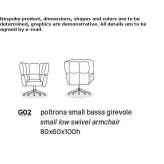 Swivel velvet armchair Tarcaia