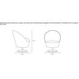 Swivel chair with armrests Kotovo