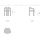 Fabric chair with removable cover Dobreni