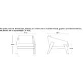 Leather armchair with armrests Comallo