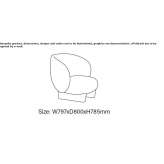 Armchair with armrests Waconia