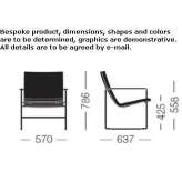 Armchair upholstered in polyurethane with armrests Berloz