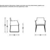 Fotel z podłokietnikami na bazie sanek Cappone