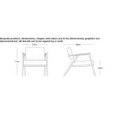 Leather armchair with armrests Imielno