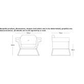 A sled-based armchair with armrests Gruiu