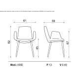 Armchair with armrests Felitto