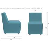 Fabric guest chair Bromont