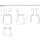 Stackable polypropylene chair Domont