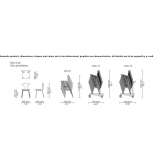 Stackable fabric chair Rudka