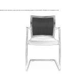 Reception chair on cantilevers with armrests Mariel