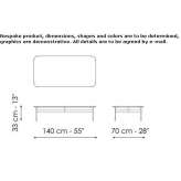 Low rectangular wooden coffee table Kielpin