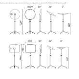 Round coffee table with height adjustment Arroyo