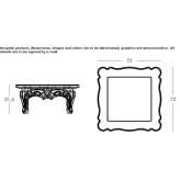 Square polyethylene coffee table for the living room Vrasene