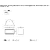 Low modular coffee table Chamoson