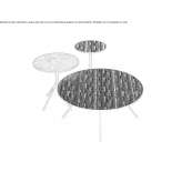 Round metal coffee table Ekenaes