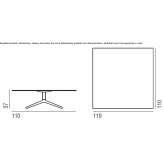 Low square coffee table Ostrowek