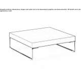 Low square wooden coffee table Dieren