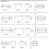 Folding rectangular table Coquimbo