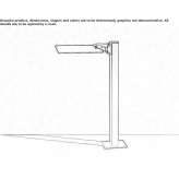 Folding bench-type desk Forst