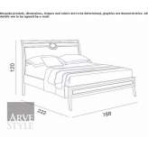 Solid wood double bed Portoroz