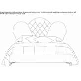 Double bed with upholstered headboard Zarautz