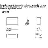 Rectangular desk with drawers Terrades