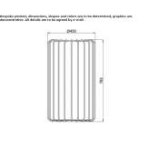 Freestanding round washbasin Crespia