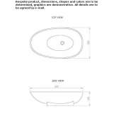 Owalna umywalka nablatowa z żywicy kamiennej Bueil