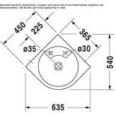 Ceramic corner washbasin Claxton