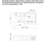 Pietraluce® corner wall washbasin Insjon