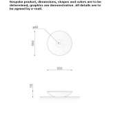 Okrągła umywalka nablatowa Pietraluce® Ostuni