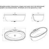 Oval marble bathtub Bacioiu