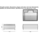 Freestanding rectangular bathtub Tintesti