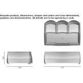 Freestanding rectangular bathtub Enschot