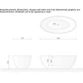 Pietraluce® oval bathtub Samsud