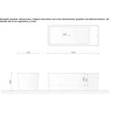 Pietraluce® freestanding bathtub Arancay