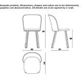 Beech chair with bioplastic backrest Auvillar