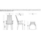 Beech chair with high backrest Hude